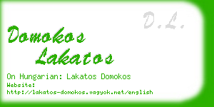 domokos lakatos business card